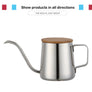 Barista Style: pour over kettle, bamboo lid