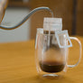 Filter coffee in a single serve portion. No machine needed
